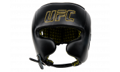 Шлем с защитой щек на шнуровке UFC (Черный - L)